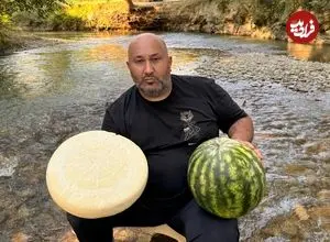 ببینید| غذای روستایی در روسیه؛ پخت نان سنتی کنار رودخانه در جنگل