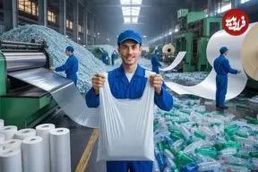 ببینید| مراحل بازیافت بطری های پلاستیکی و تبدیل آن ها به نایلون در پاکستان