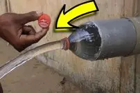 (ویدئو) چگونه بطری پلاستیکی نوشابه را به لوله پلیکا آب وصل کنیم؟