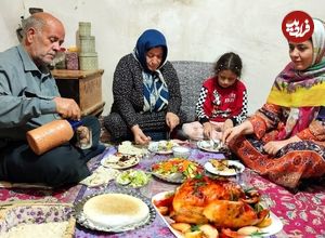 (ویدئو) پخت مرغ شکم پر متفاوت به روش دیدنی یک بانوی روستایی ارومیه ای