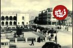 عکس؛ سفر در زمان؛ عکس تاریخی از آب‌فروشان چهارراه مخبرالدوله ۸۰ سال پیش!