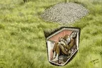 زنی که 9 هزار سال قبل با شاخ گوزن و کلاهِ پَر دفن شد