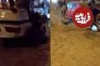 ببینید؛ تصادف زنجیره‌ای سه خودرو در اتوبان قشم