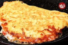 ببینید| طرز تهیه یک غذای جدید و فوری با سیب زمینی و تخم مرغ