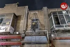 تصاویر| آتش‌سوزی انبار لوازم الکترونیکی در لاله‌زار