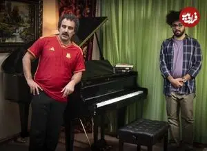 عکس| سفر در زمان؛ «ارسطو، نقی و ارشاد» سریال پایتخت روی دیوار چین؛ سال 94