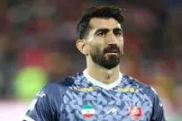 (عکس) واکنش احساسی پسر بیرانوند به تاریخ‌سازی پدرش