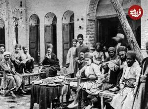 عکس| سفر در زمان؛ نمایی از دکان حاج مرشد چلویی در بازار تهران