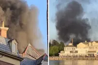 (ویدئو) آتش‌سوزی در پارک دیزنی فلوریدا