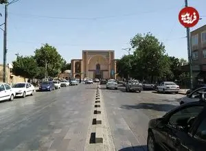 عکس| سفر به ایران قدیم؛ نمایی هوایی از «میدان قزوین و تهران» در سال ۱۳۴۸