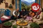 ببینید| غذای روستایی در ایران؛ پخت لوبیا پلو و تهیه ترشی لوبیا سبز