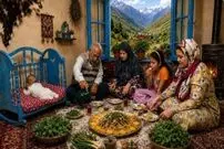ببینید| غذای روستایی در ایران؛ پخت لوبیا پلو و تهیه ترشی لوبیا سبز