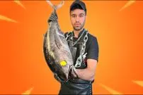 ببینید| غذای خیابانی در ایران؛ برش ماهرانه ماهی تن و پخت یک غذای متفاوت با آن