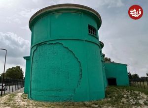 عکس؛ هنر خیابانی؛ هنرمند خلاق فرانسوی این «انباری» را به «معبد خدای یونانی» تبدیل کرده است
