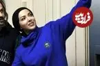 عکس| سفر زمان؛ «لیلا اوتادی» در پشت صحنه سریال «گاندو»