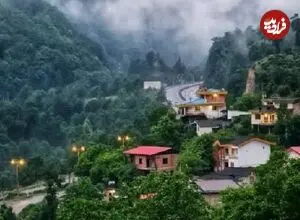 عکس| سفر زمان؛ منظرۀ زیبای یک «روستای برفی در مازندران»؛ سال 1314