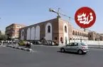 عکس| سفر به ایران قدیم؛ منظرۀ میدان توپخانه و پشت‌بام‌های گِلی تهران در دوران قاجار