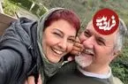 عکس| سفر زمان؛ آناهیتا همتی 23 ساله در کنار جمشید مشایخی در پشت‌صحنه «بهشت گمشده»