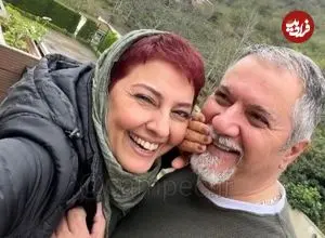 عکس| سفر زمان؛ آناهیتا همتی 23 ساله در کنار جمشید مشایخی در پشت‌صحنه «بهشت گمشده»