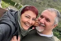 عکس| سفر زمان؛ آناهیتا همتی 23 ساله در کنار جمشید مشایخی در پشت‌صحنه «بهشت گمشده»