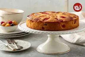 طرز تهیه کیک میوه‌ای خانگی نرم و خوشمزه در چند مرحله