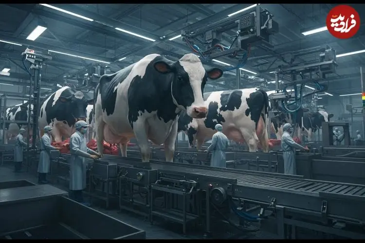 ببینید| نگاهی به یکی از بزرگترین کارخانه های فرآوری گوشت در آمریکا