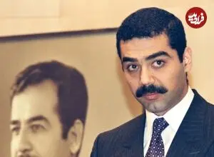 عکس| سفر زمان؛ «عدی، پسر بی رحم صدام» در 31 سالگی و در لباس نظامی؛ سال 1374