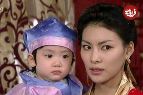 عکس| سفر در زمان؛ «بانو جیلی» سریال امپراطور بادها در ماه های نخست تولد؛ سال 1362