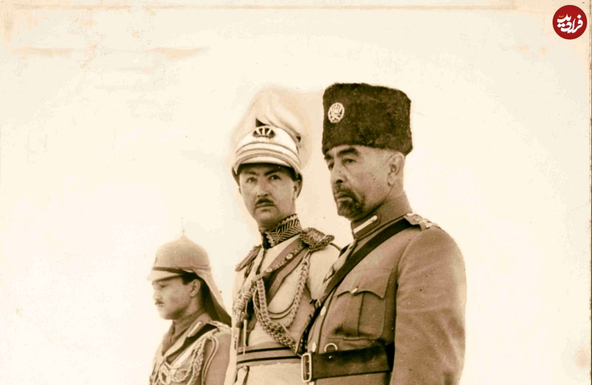 عکس؛ سفر در زمان؛ «اولین پادشاه اردن در حال گفتگو با ملک فاروق، پادشاه مصر»؛ سال 1319