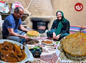 ببینید| غذای روستایی در ایران؛ پخت باقالی پلو با مرغ در خانه ای روستایی