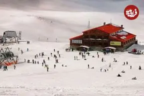 ببینید؛ تصویر جذاب از بارش اولین برف پاییزی در تهران