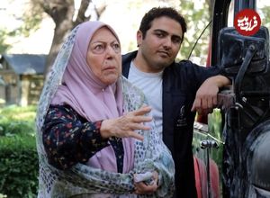 عکس| سفر در زمان؛ «مسعود» سریال بچه مهندس 3 در کنار «شمشیر» سریال پایتخت 7؛ سال 94