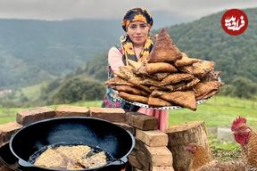 ببینید؛ غذای روستایی در ایران؛ تهیه سمبوسه ترد با گوشت چرخ کرده و سبزیجات