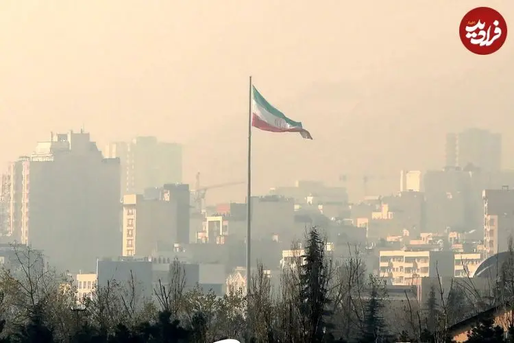 شاخص آلودگی هوای تهران امروز شنبه ۲۵ بهمن / کانون‌های قرمز روی نقشه آلودگی قابل توجه‌اند