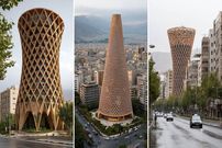 تصاویر؛ معماری پارامتریک با طرح آجر ایرانی: طرحی الهام‌بخش خلق شده با هوش مصنوعی