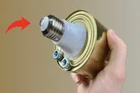 (ویدئو) با این ایده خلاقانه یک اجاق مسافرتی با قوطی کنسرو و لامپ LED بسازید!
