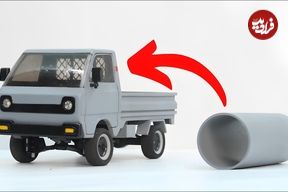 ببینید؛ فرآیند درست کردن وانت سوزوکی با لوله پی وی سی