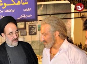 عکس؛ سفر به تاریخ؛ چهرۀ «محسن تنابنده» در اتاق گریم سریال «شاهگوش»