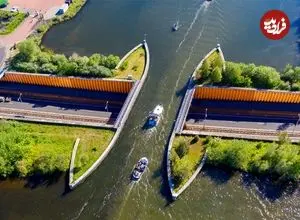 ببینید؛ دیوانه‌ترین پل جهان در هلند که رسما یک اثر هنری است