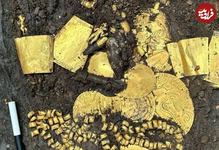 گنج طلایی «ارباب فلوت‌ها» بعد از 1200 سال از زیر خاک بیرون آمد