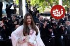 عکس| سفر در زمان؛ «آیشواریا رای» در مراسم افتتاحیه یک فیلم در پالادیوم لندن؛ سال 1383