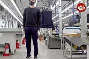 ببینید| فرآیند تولید انبوه شلوار مردانه در کارخانه ای در کره جنوبی