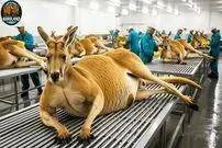 ببینید| چگونه استرالیایی ها هزاران کانگورو را برای تولید گوشت پرورش می دهند؟