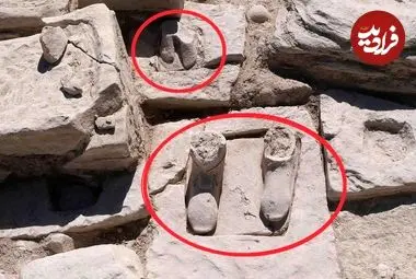 «پاهای مجسمه‌ها» بعد از 25 قرن از زیر خاک بیرون آمدند