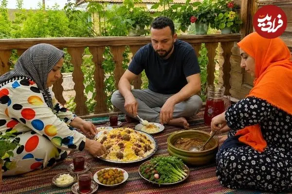 ببینید| غذای روستایی در ایران؛ پخت خورشت رفسنجان با مرغ به روش مادربزرگ روستایی