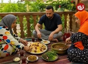 ببینید| غذای روستایی در ایران؛ پخت خورشت رفسنجان با مرغ به روش مادربزرگ روستایی