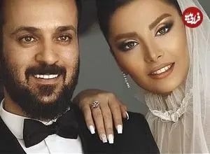 عکس| سفر زمان؛ «احمد مهرانفر» و «مونا فائزپور» در حال بریدن کیک در مراسم اکران یک فیلم