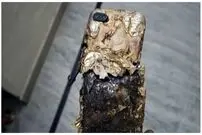 (ویدیو) انفجار گوشی موبایل در دست یک شهروند وسط خیابان