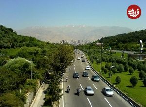 عکس؛ سفر به تهران قدیم؛ بزرگراه مدرس، ۵۵سال پیش