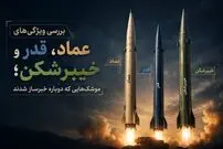 تصاویر| بررسی ویژگی‌های عماد، قدر و خیبرشکن؛ موشک‌هایی که دوباره خبرساز شدند